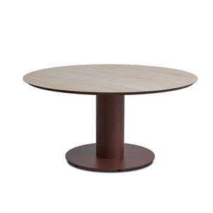 Saba rundt havebord - Beige melange / Burgundy - Mål: Ø150 cm. H: 74 cm.
